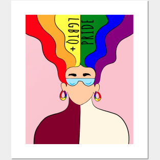 Lgbt pride love Posters and Art